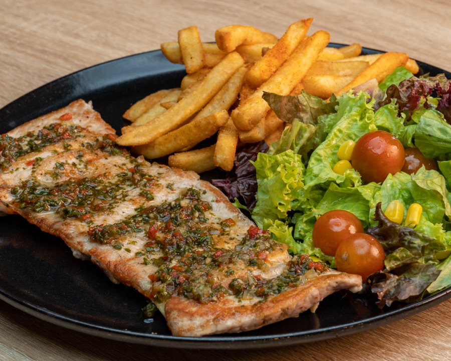 LOMO DE CERDO AL GRILL CON CHIMICHURRI